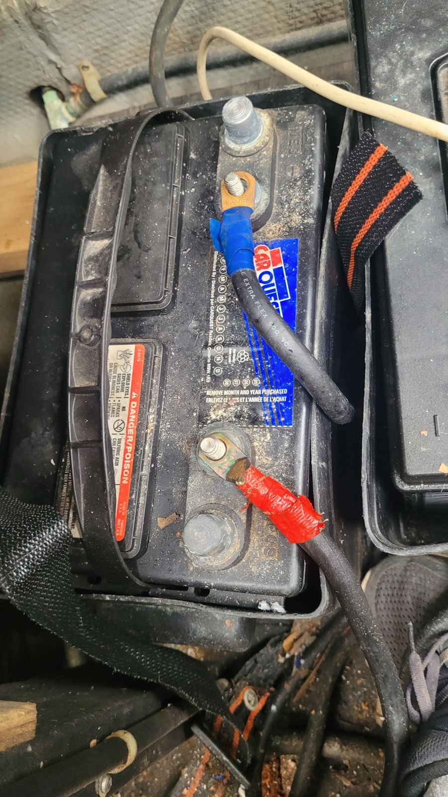 Corroded battery terminals