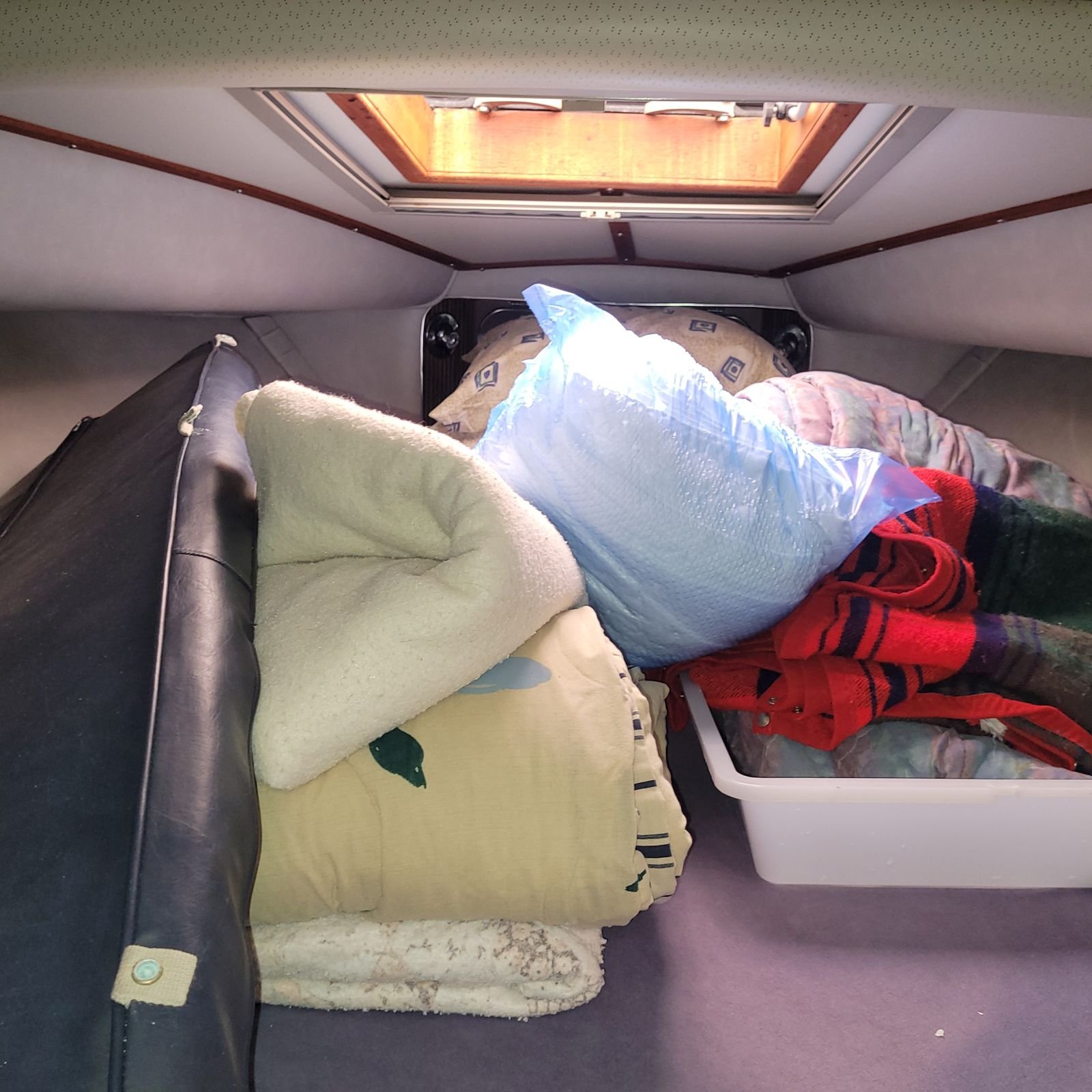 V-berth, currently storage HQ