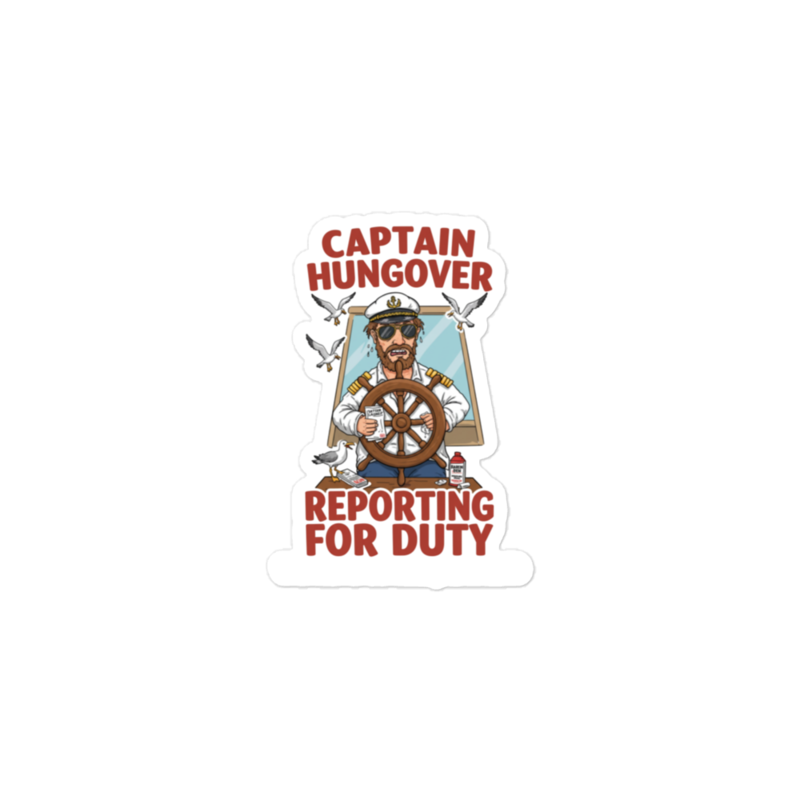 Captain Hungover Sticker