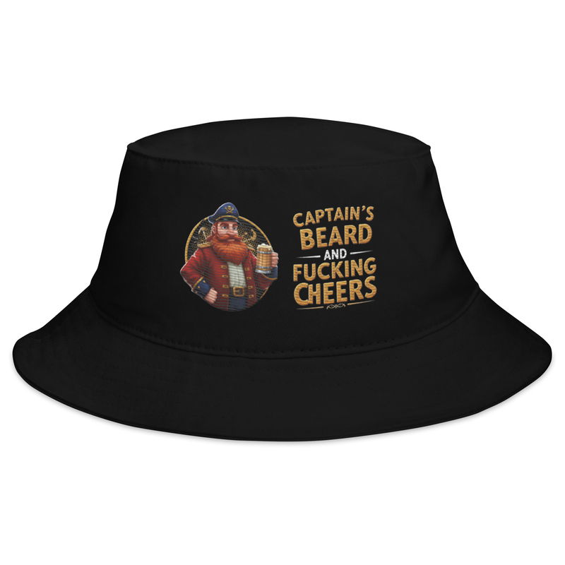 Captain's Beard & F***ing Cheers Bucket Hat - Image 2