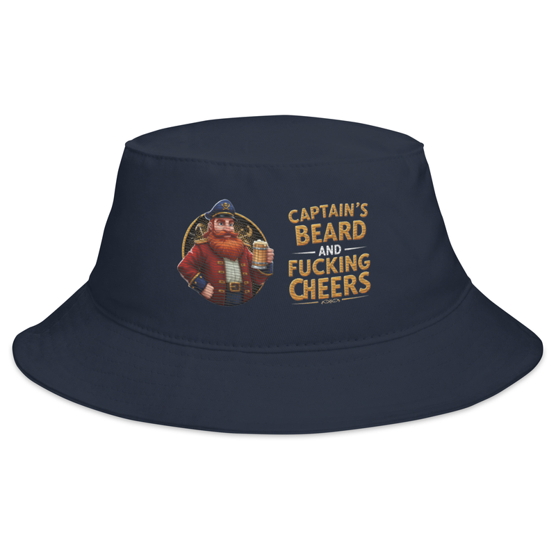Captain's Beard & F***ing Cheers Bucket Hat - Image 3